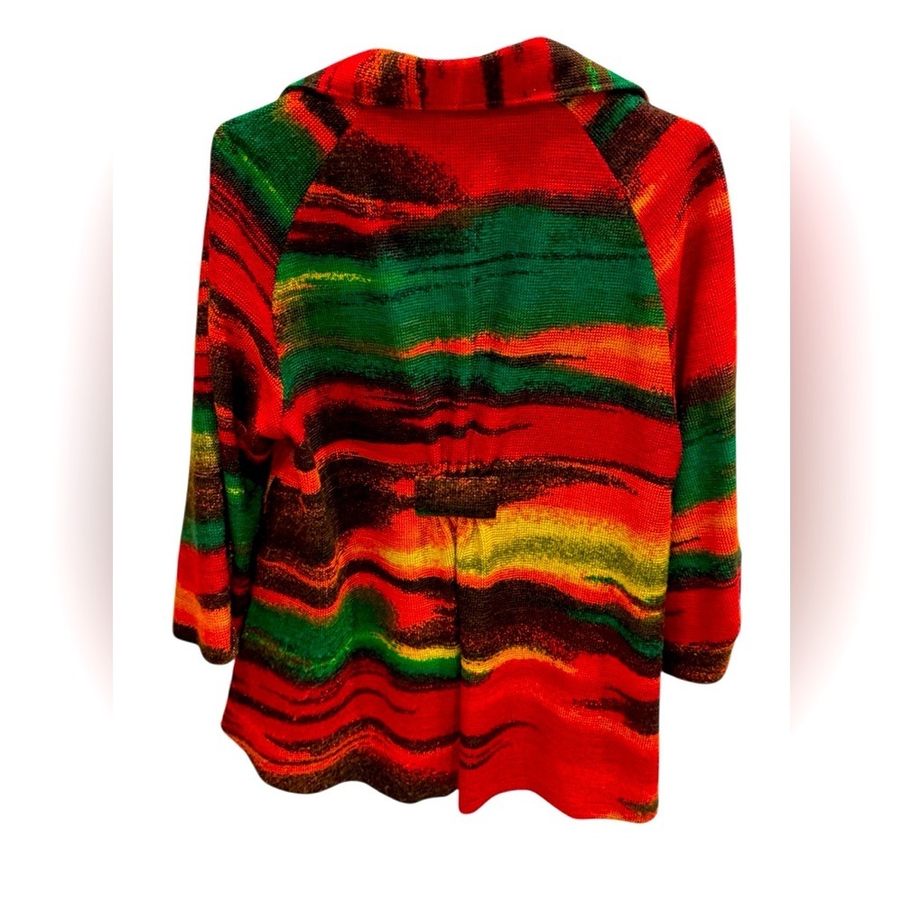 Beui Vie Multicolor Unique Jacket Button Front Ar… - image 2